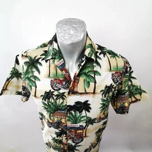 Aloha Republic Hawaiian Mens Shirt  Size S Beach